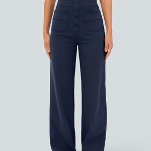 Navy Blue High-Waisted Halara DayStretch Women's Pants